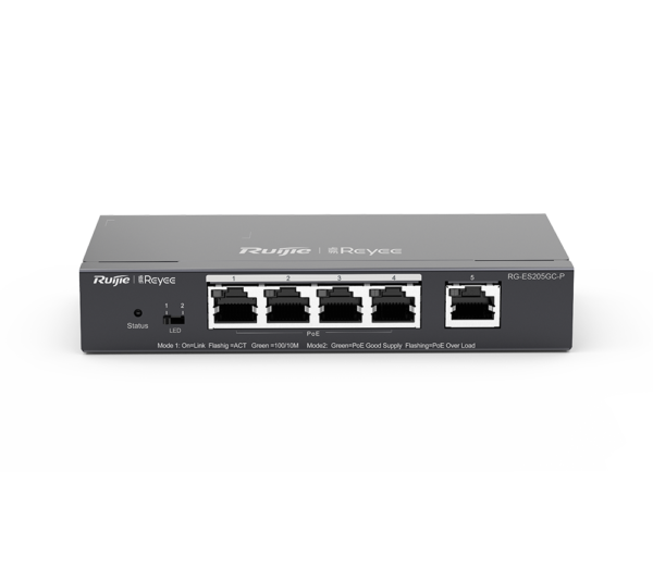 Ruijie RG-ES205GC-P 5-Port Gigabit Smart POE Switch