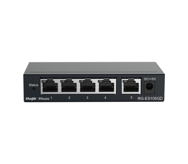 Reyee 5 Ports Gigabit Switch Steel Case RG-ES105GD