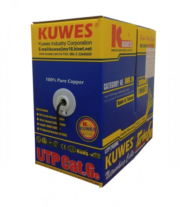 KUWES UTP TURBO CAT6e CABLE 305 MTR.